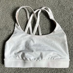 Lululemon white sports bra
